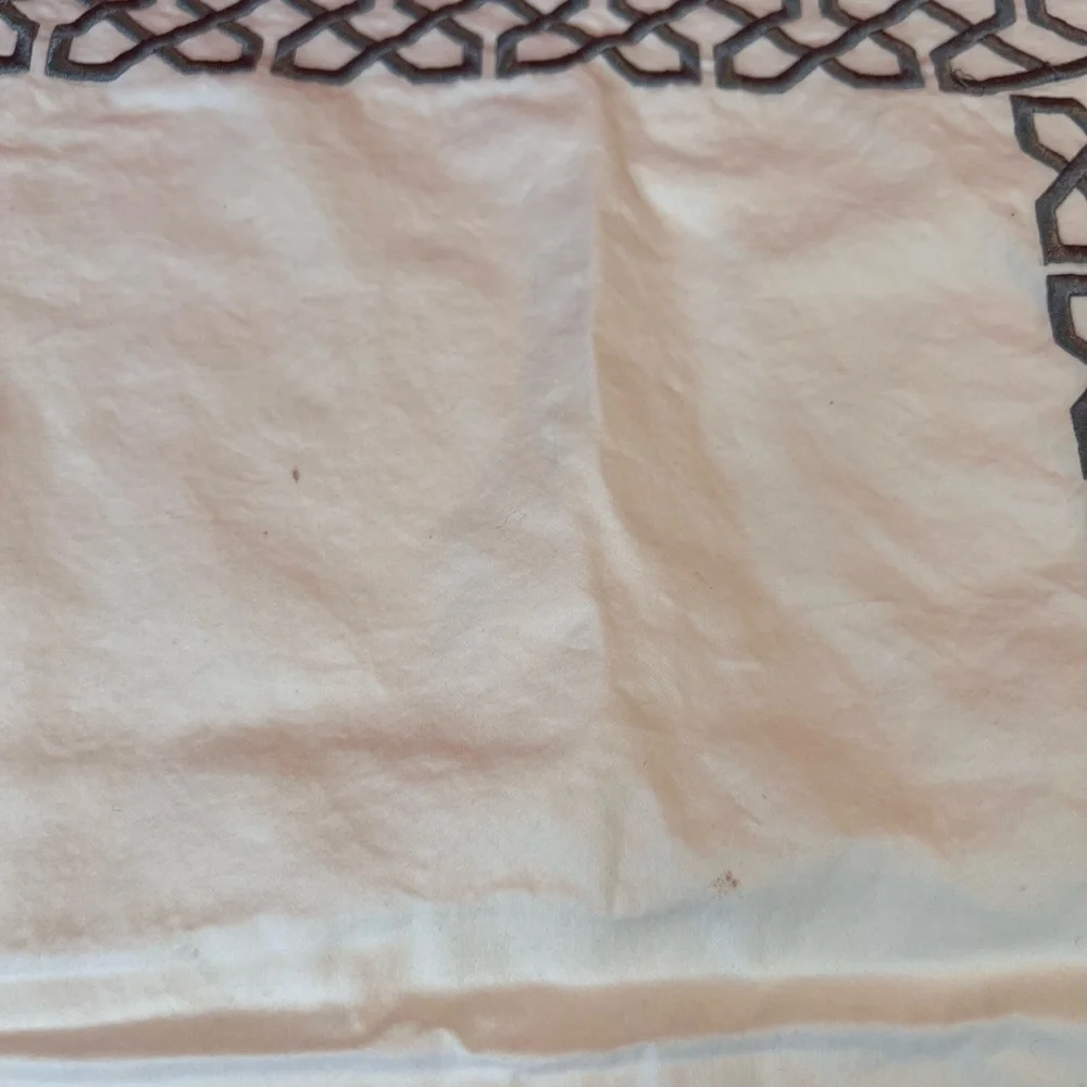 Pottery Barn Embroidered Sham Standard Size